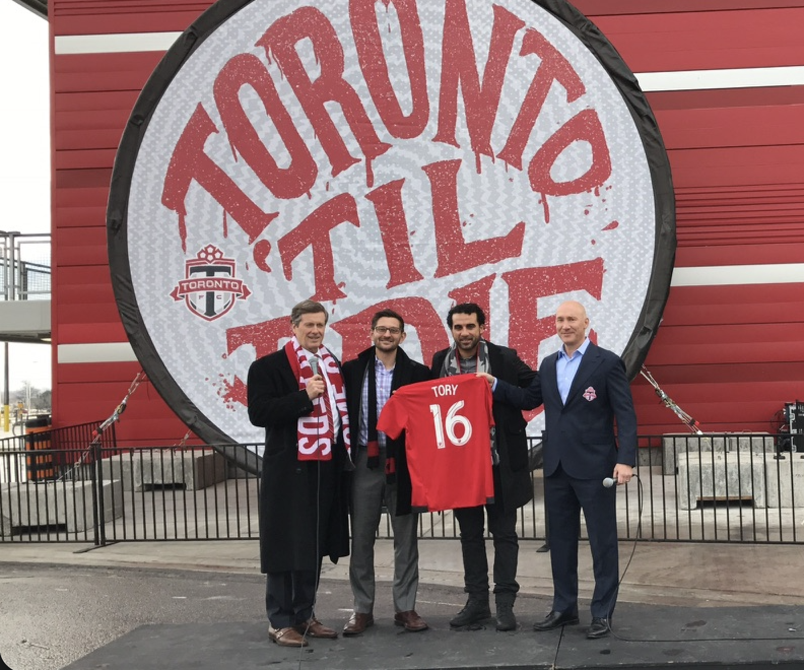 Toronto FC — Toronto Til Die drum installation